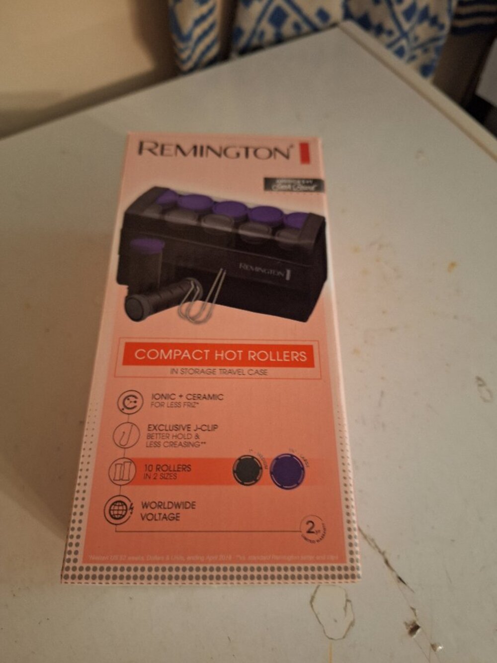 Remington Compact Hot Rollers Ionic + Ceramic Tech  10 rollers travel open box